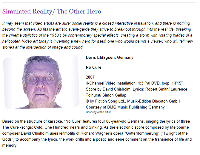 Excerpt from the MediaForum Webpage